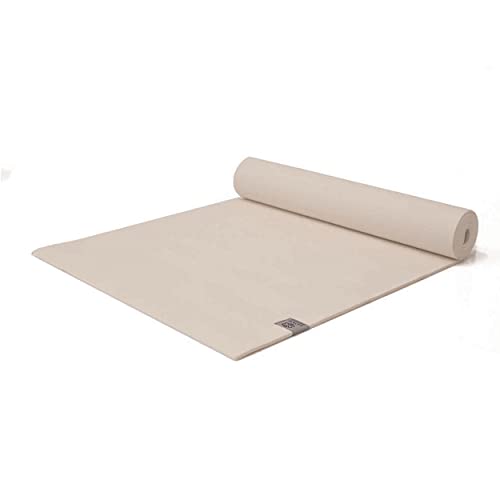 Love Generation - Dicke Yoga Matte Sand Beige 183 cm x 61 cm 6 mm dick PVC für Yoga, Pilates und Fitness 2077-ZAND