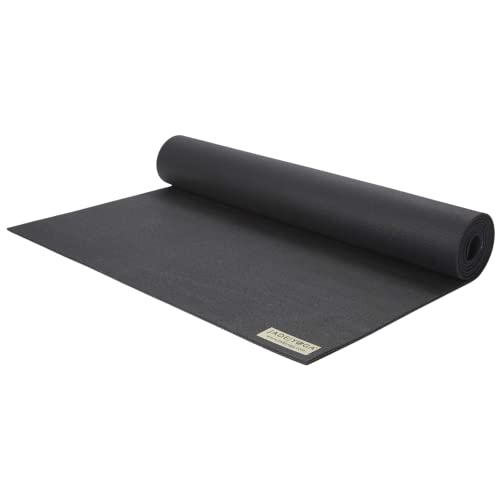 JADE YOGA - Harmony Yogamatte (1,9 cm dick x 61 cm breit x 180,3 cm lang – Farbe: Schwarz.