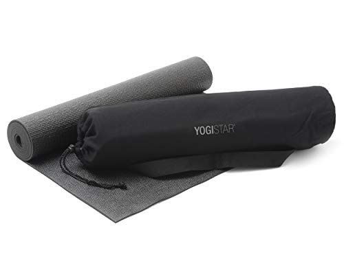 Yogistar Yoga-Set Starter Edition (Yogamatte + Yogatasche) 183 x 61 x 0.4 cm, schwarz