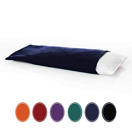 Yogakissen gefüllt mit Lavendel- / Leinsamenfüllung | 20x9cm Bezug aus Baumwolle o. Seide - Entspannung für...