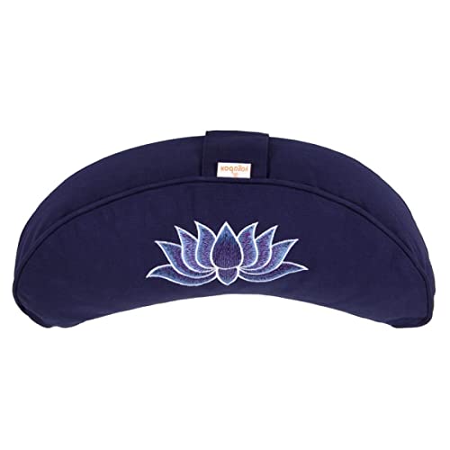 Yogabox Yogakissen Halbmond Basic Lotus Stick Multicolor, dunkelblau