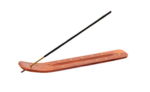 Pamai Pai® Räucherstäbchenhalter aus Holz mit Motiv zum Räuchern von Räucherstäbchen