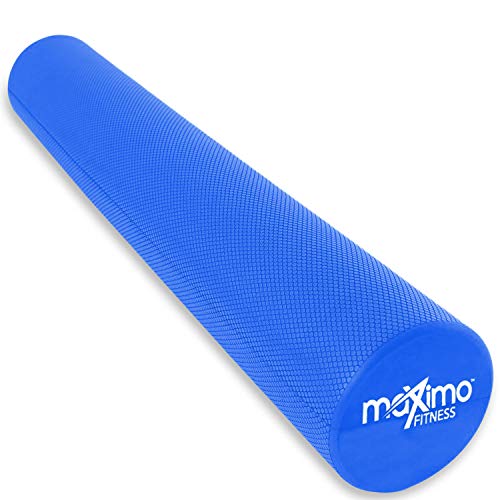 Maximo Fitness Faszienrolle für Wirbelsäule & Muskeln (15x90 cm) - Foam Roller Massagerolle für Rücken, Arme, Beine - Für Pilates, Yoga etc.