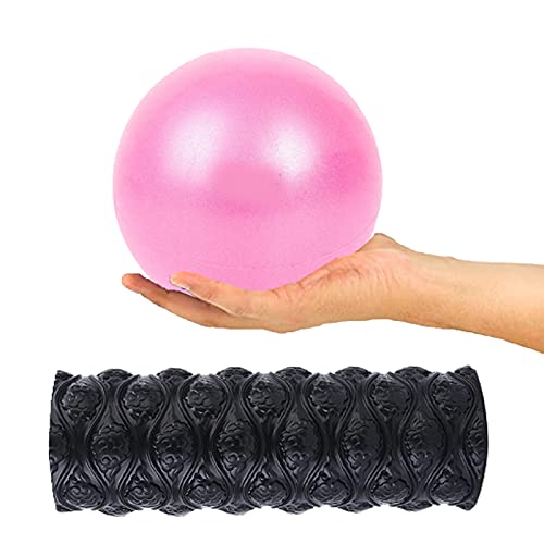 Lumanby Schaumstoffrolle Triggerpunkt Fitness Foam Roller Tissue Muskel Massage Roller Yoga Pilates Roller für Zuhause, Gym, Pilates, Yoga (schwarz)