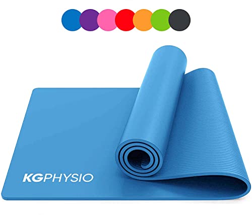 KG Physio Yogamatte Rutschfest - Sportmatte, Gymnastikmatte, Fitnessmatte, Trainingsmatte mit Tragegurt -...
