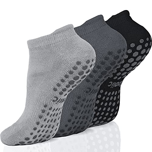 Ozaiic Yoga Socken für Damen und Herren, Stoppersocken, Antirutschsocken, Barfuß, Rutschfeste, Pilates, Krankenhaus, Zuhause, Socken mit Noppen