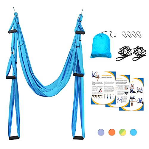 Sotech Aerial Yoga Schaukel Yoga Hängematte Set mit Tragetasche und Verlängerungsgurten, Trapez Sling für...