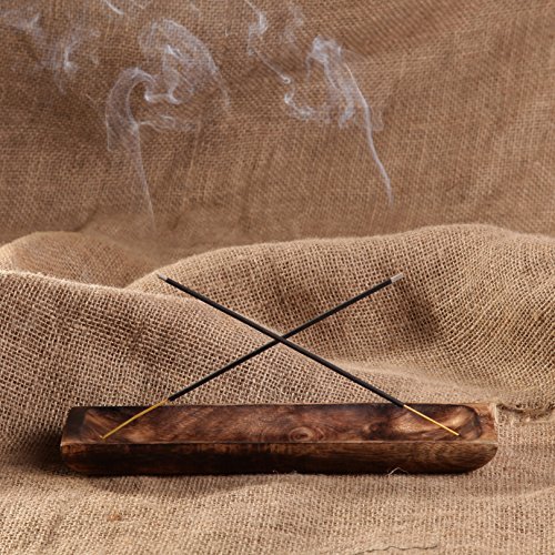 GoCraft Räucherstäbchenhalter, antikes Holz, 25,4 cm, rechteckig, für Aromatherapie
