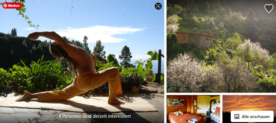 8 Tage Individueller Detox Retreat mit Rohkost und Yoga für 1 oder 2 Gäste auf La Palma, Kanarische Inseln