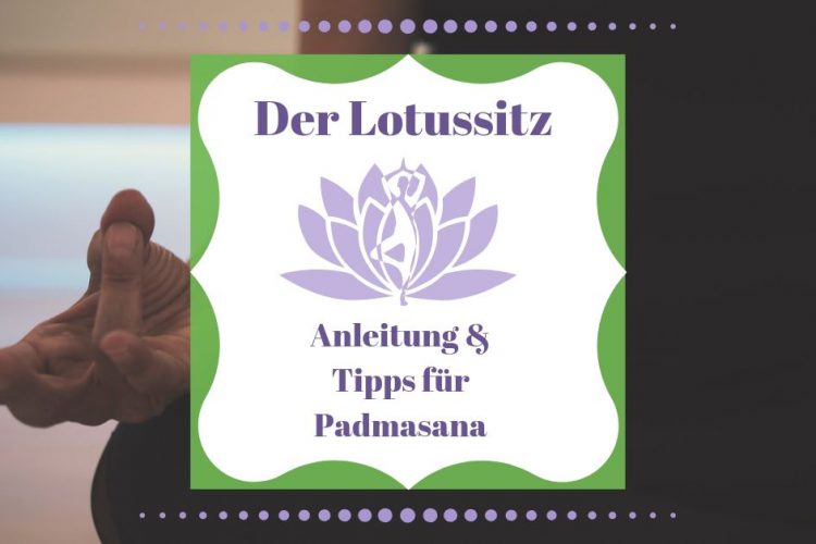 Lotussitz Yoga Sitz Asana für Meditation Padmasana 🧘