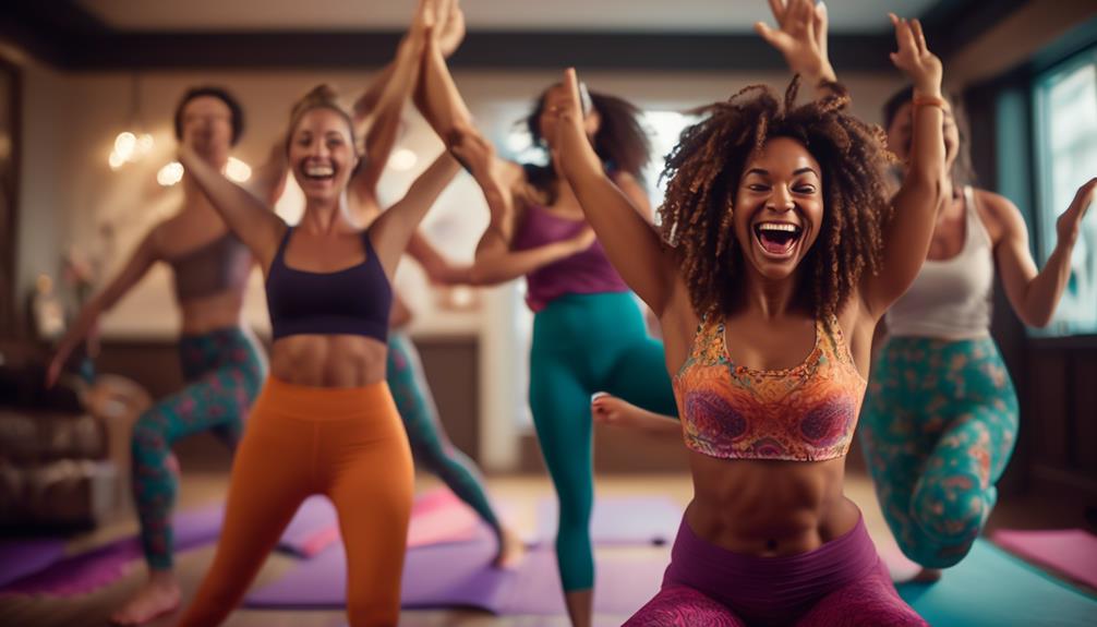 embrace the laughter in yoga